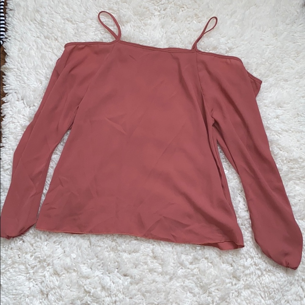 Off The Shoulder Pink Blouse